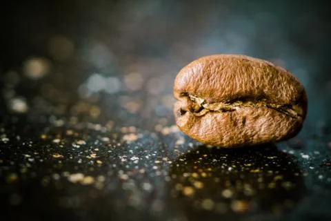 Coffee bean extremely close. Foto stock