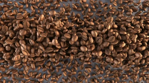 Coffee bean flow transition with mask isolate Stock Footage 62341310