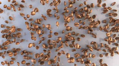 Coffee bean flow transition with mask isolate Stock Footage 62341568