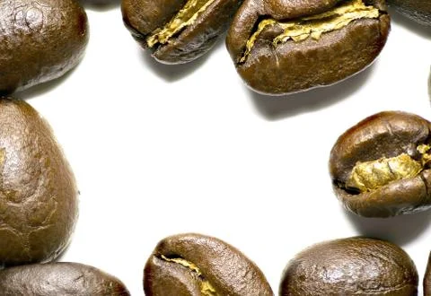 Coffee bean frame Stock Photos