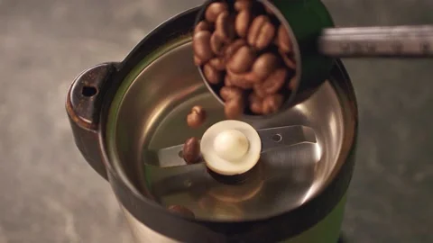 Coffee bean grinder Stock Footage 233054816