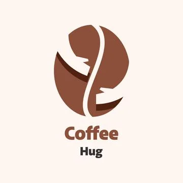 Coffee Bean Hand Logo Stock Illustration