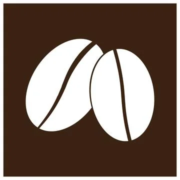 Coffee bean icon design Illustrazione stock