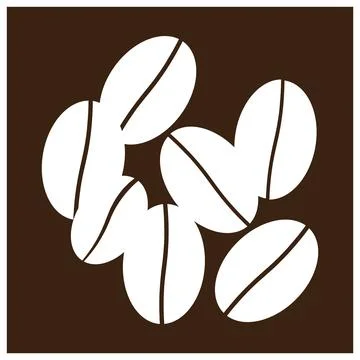 Coffee bean icon design Stock Illustration