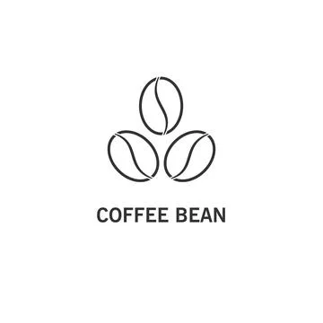 Coffee bean icon Stock Illustration