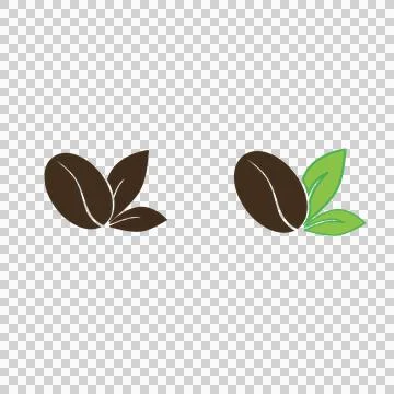 Coffee bean icon logo イラスト素材