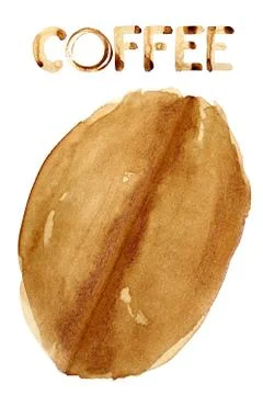 Coffee bean icon Stock Photos