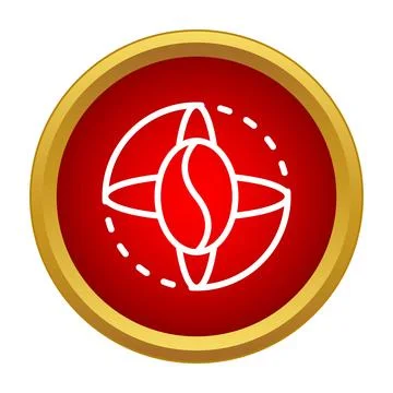 Coffee bean icon representing global trade and economy イラスト素材