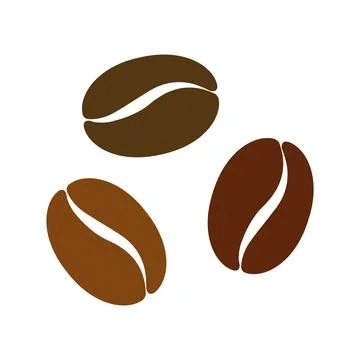 Coffee bean icon, vector Stock Illustration