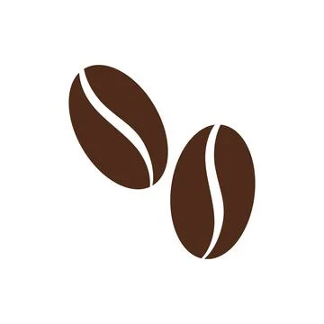 Coffee bean icon vector illustration template Stock Illustration