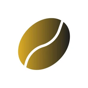 Coffee bean icon on a white background. Vector - stock vector Stock Illustration