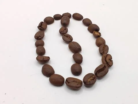 Coffee bean imitation shape decor Foto stock