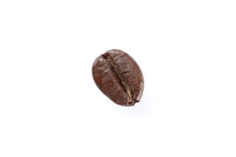 Coffee bean isolated on white background, close up Stock Photos