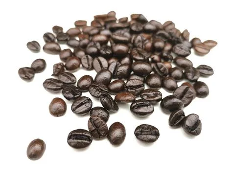 Coffee bean isolated on white background Stock Photos