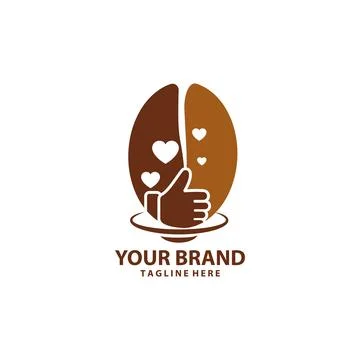 Coffee bean label design 스톡 일러스트