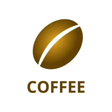 Coffee bean logo Stock Illustration