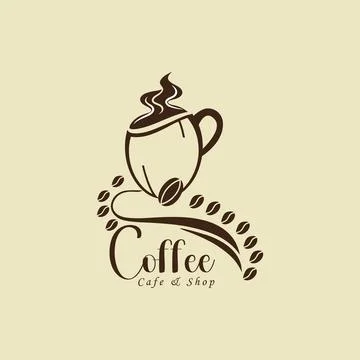 Coffee Bean Logo Stock Illustration