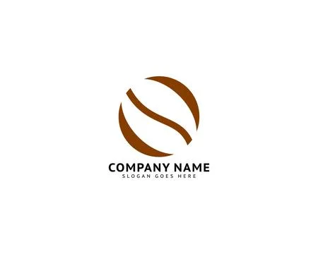 Coffee Bean Logo Template Vector Icon Illustration Design Stock Illustration