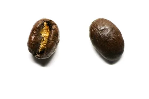 Coffee bean macro Stock Photos