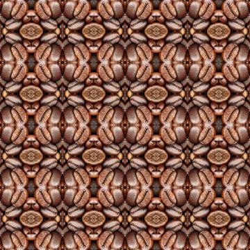Coffee bean pattern background Stock Photos