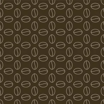 Coffee Bean Pattern Design Stock Illustration