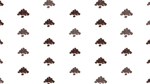 Coffee Bean Pattern Seamless Video Background Stock Footage 339430773