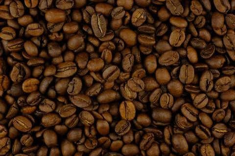 Coffee bean pile Stock Photos