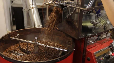 Coffee Bean Pour Stock Footage 57717621