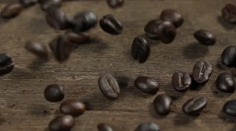 Coffee Bean Pouring Stock Footage 64283854