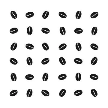 Coffee Bean Repeating Pattern a Stock Illustration