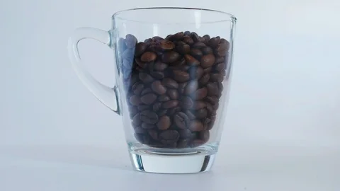 Coffee bean reverse Stock Footage 127296086