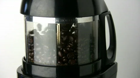Coffee Bean Roaster Finishing Stock Footage 114090