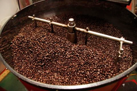 Coffee Bean Roaster 스톡 사진