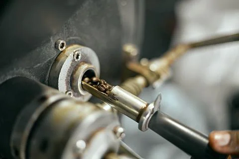 Coffee bean roasting machine Stock Photos