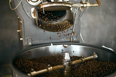 Coffee bean roasting machine Stock Photos