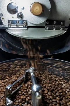 Coffee bean roasting Stock Photos