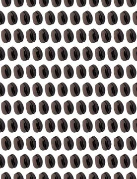 Coffee Bean Seamless Background Stock Illustration