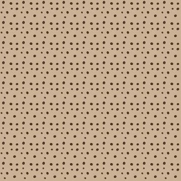 Coffee Bean Seamless Pattern. Stock Illustration