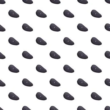 Coffee bean shaped valve seamless cartoon pattern Stock Illustration
