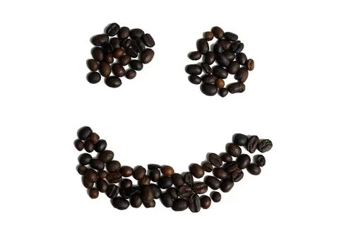 Coffee Bean Smile Stock Photos