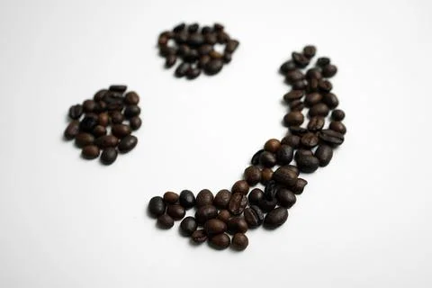 Coffee Bean Smile Stock Photos
