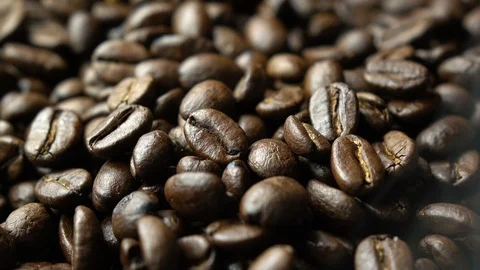 Coffee bean with smoke Stock Footage 90736166