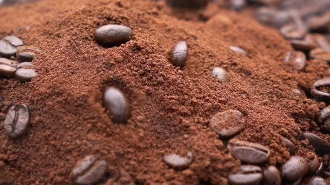 Coffee bean with smoke Stock Footage 90737269