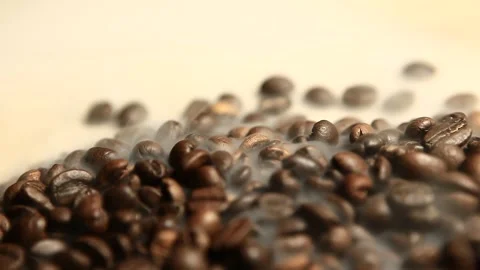 Coffee bean smoke Stock Footage 264759703