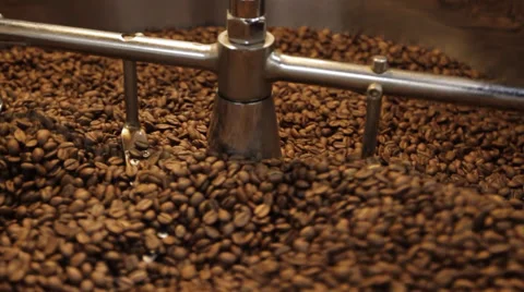 Coffee Bean Stir Stock Footage 57717625