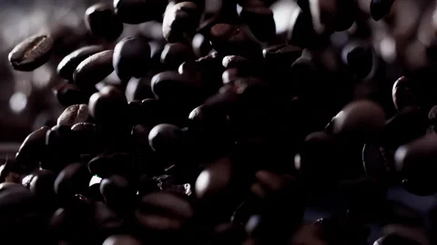 Coffee Bean Super Slow Motion 1000fps  Stock Footage 251875223