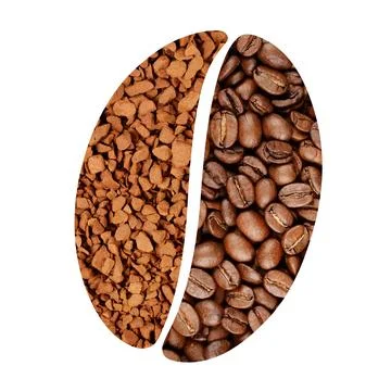Coffee bean symbol Stock Photos