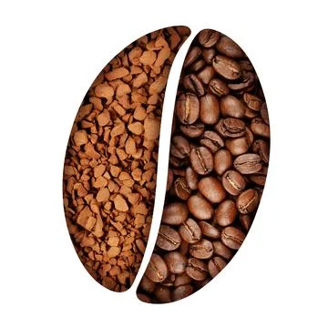 Coffee bean symbol Stock Photos