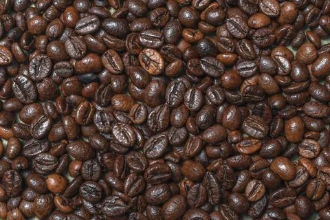 Coffee bean texture pattern use for background. Stockfoto's