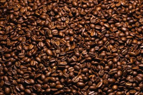 Coffee Bean Textured Background Stock Photos